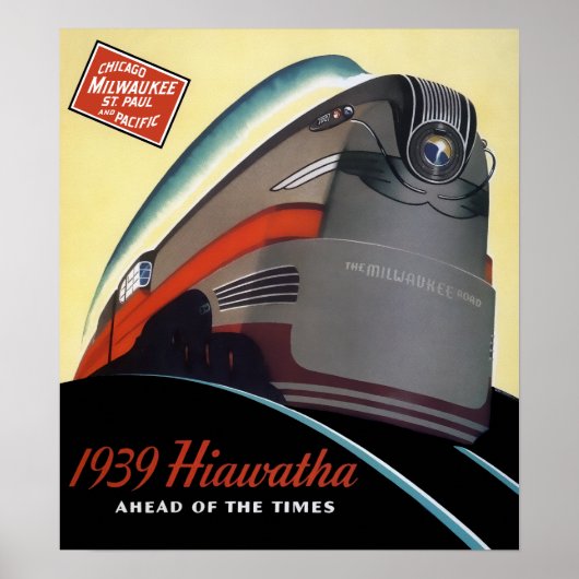 1939 STREAMLINED TRAIN POSTER (Vorne)