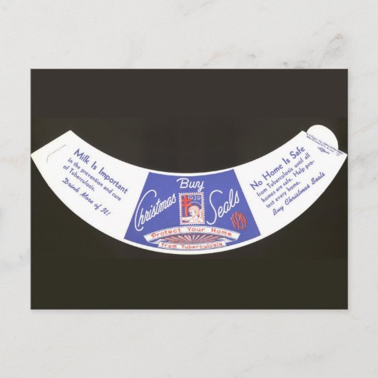 1939 Weihnachtsgebäck Milchflaschen-Collar Postkarte (Vorderseite)