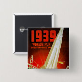 1939 Weltmesse San Francisco Button (Vorne & Hinten)