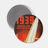 1939 Weltmesse San Francisco Magnet (Vorderseite/Rückseite)