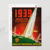 1939 Weltmesse San Francisco Postkarte (Vorne/Hinten)