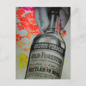 1939 Whiskey Mixed Media Collage Postkarte (Vorderseite)