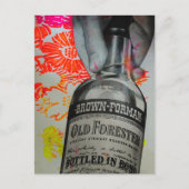 1939 Whisky in Bond abgefüllte Mixed-Media-Collage Postkarte (Vorderseite)