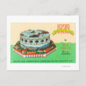 1939 World Fair Cake von Bill Baker in Ojai Postkarte (Vorderseite)