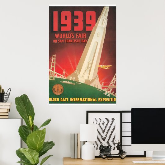 1939 World's Fair San Francisco Travel Poster (Heimbüro)