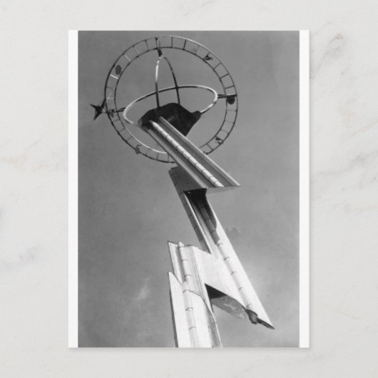1939 World's Fair Tower New York Postkarte (Vorderseite)