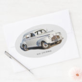 1940 2500 Deluxe-Aufkleber Ovaler Aufkleber (Umschlag)