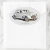 1940 2500 Deluxe-Aufkleber Ovaler Aufkleber (Tasche)