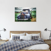 1940 Antiker Lkw farbiges Foto Leinwanddruck (Insitu (Schlafzimmer))