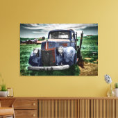 1940 Antiker Lkw farbiges Foto Leinwanddruck (Insitu (Wohnzimmer))