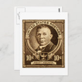 1940 Booker T. Washington Briefmarke Postkarte (Vorne/Hinten)