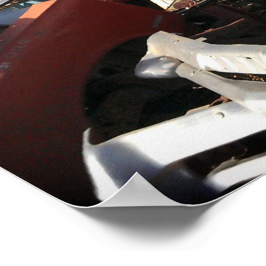 1940 Buick & F-86 Säbelüberflug - Schrottart Poster (Ecke)