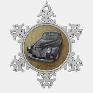 1940 CHEVROLET SCHNEEFLOCKEN Zinn-Ornament