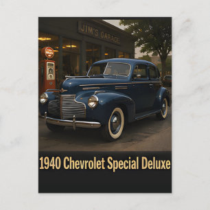 1940 Chevrolet Special Deluxe Vintage Klassiker Postkarte