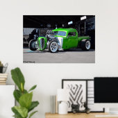 1940 Frisierte Auto Lieferwagen Poster (Heimbüro)