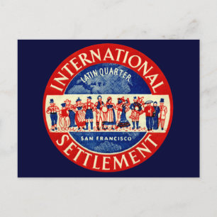 1940 Internationaler Vergleich San Francisco Postkarte