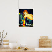1940 Liquore Strega Werbeplakat Poster (Küche)