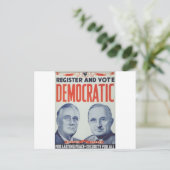 1940 Roosevelt - Truman Postkarte (Stehend Vorderseite)