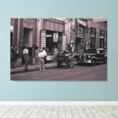 1940 Spain Street Fotografy Lopez Beauty Parlor Leinwanddruck (Insitu (Holzboden))