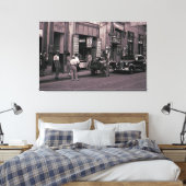 1940 Spain Street Fotografy Lopez Beauty Parlor Leinwanddruck (Insitu (Schlafzimmer))