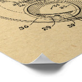 1940 Vintage Kamera Patent Art Zeichnend Print Poster (Ecke)