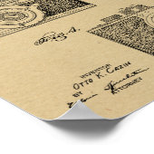 1940 Vintage Kamera Patent Art Zeichnend Print Poster (Ecke)