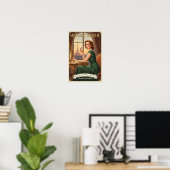 1940 Vintage Sérénade Secrète Parfümwerbung Poster (Heimbüro)