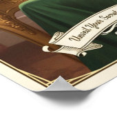 1940 Vintage Sérénade Secrète Perfume Advertising Poster (Ecke)