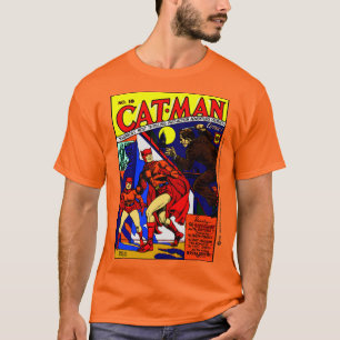 1940er Cat-Man Comic T-Shirt