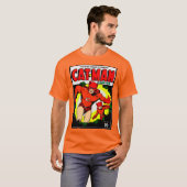 1940er CAT-MAN Comics T-Shirt (Vorne ganz)