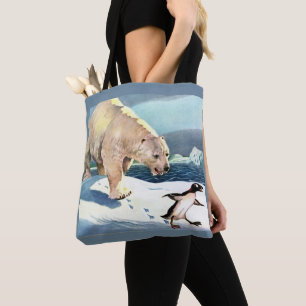 1940er Eisbär und Pinguin Tasche