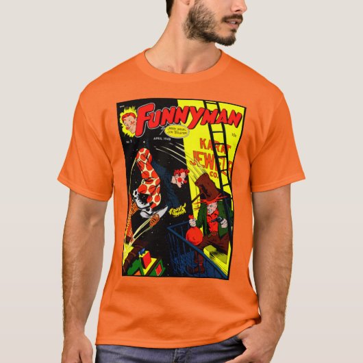 1940er 'FUNNYMAN' Comic T-Shirt (Vorderseite)