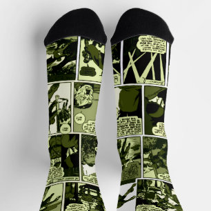1940er Green Lama Comic Strip Socken