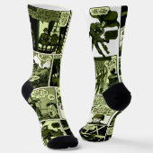 1940er Green Lama Comic Strip Socken (Gewinkelt)