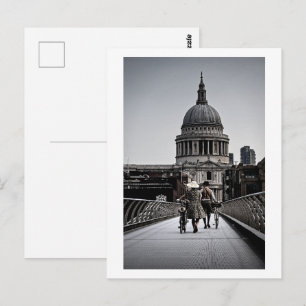 1940er Jahre auf der Millennium Bridge London (633 Postkarte