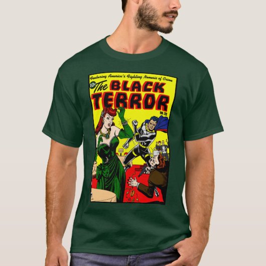 1940er Jahre Der Schwarze Terror-T - Shirt (Vorderseite)