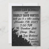 1940er Jahre Film Noir Wedding Einladung (Vorderseite)