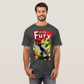 1940er Jahre Klassischer Miss Fury Comic T - Shirt (Vorne ganz)
