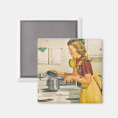 1940er Jahre Kochehausgetin Magnet (Vorderseite/Rückseite)