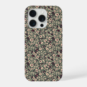 1940er Jahre Kriegszeit Blumen-Sprig Vintage-Muste iPhone 15 Pro Hülle