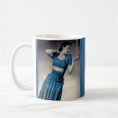 1940er Jahre Mode Foto Midriff Stil Kaffeetasse (Links)