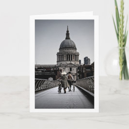 1940er Jahre On Millennium Bridge London (6331) Karte