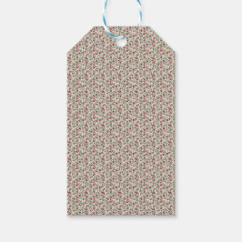 1940er Jahre Utility Floral Sprig Muster Geschenkanhänger