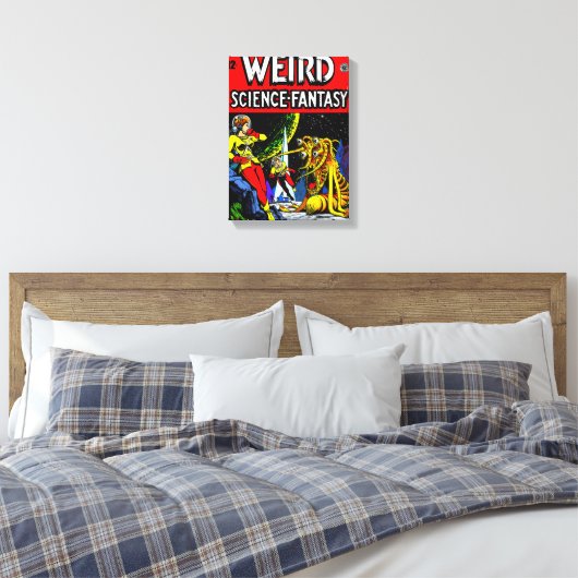 1940er Jahre WEIRD: Science~Fantasy Canvas Print Leinwanddruck (Insitu (Schlafzimmer))