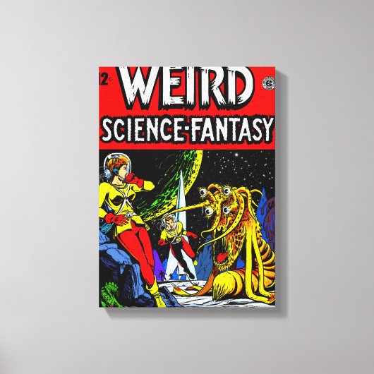 1940er Jahre WEIRD: Science~Fantasy Canvas Print Leinwanddruck (Vorderseite)