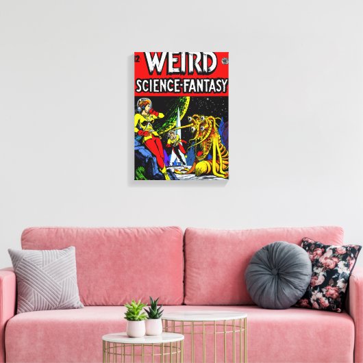 1940er Jahre WEIRD: Science~Fantasy Canvas Print Leinwanddruck (Insitu (Wohnzimmer))