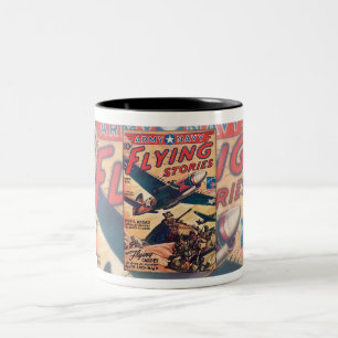 1940er Jahre WWII-PULP-MAGAZIN-Kunst Kaffeetasse