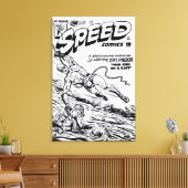 1940er SPEED Comics Leinwanddruck (Insitu (Wohnzimmer))