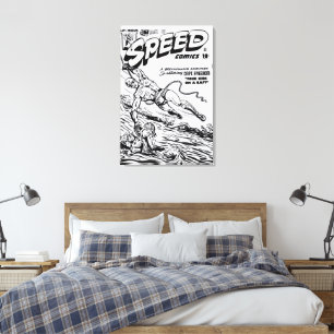 1940er SPEED Comics Leinwanddruck