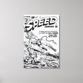 1940er SPEED Comics Leinwanddruck (Vorderseite)